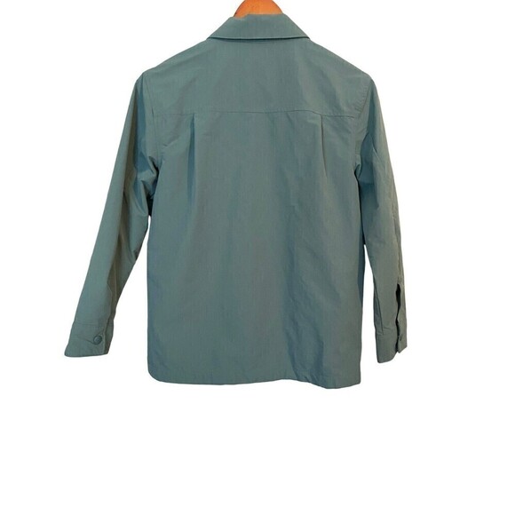 GAP Teen Windbreaker Size XL Full Zip Up Jacket Long Sleeves Green Quick Dry - Picture 4 of 9